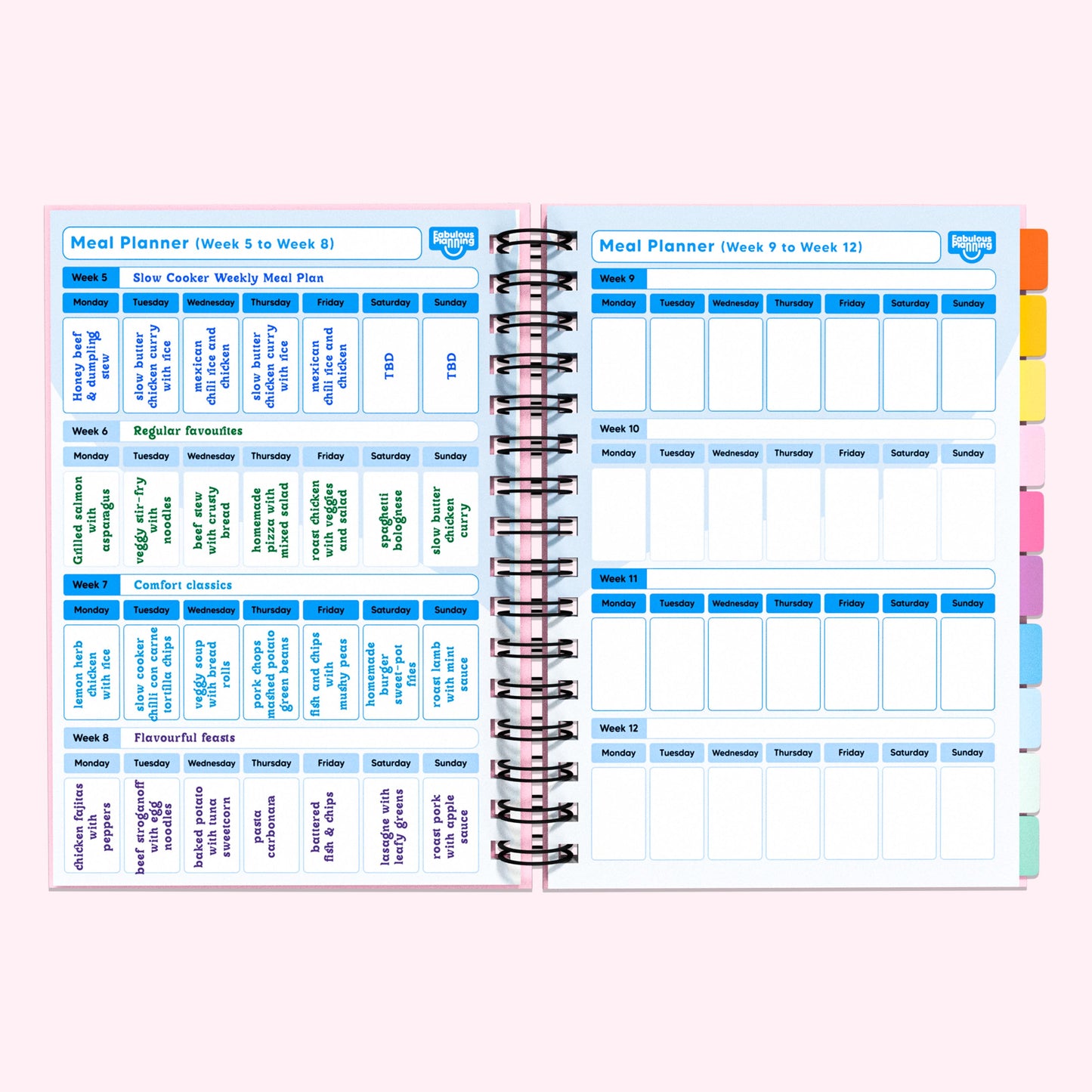 Food Diary - C4 - Slimming World Compatible - Spacious