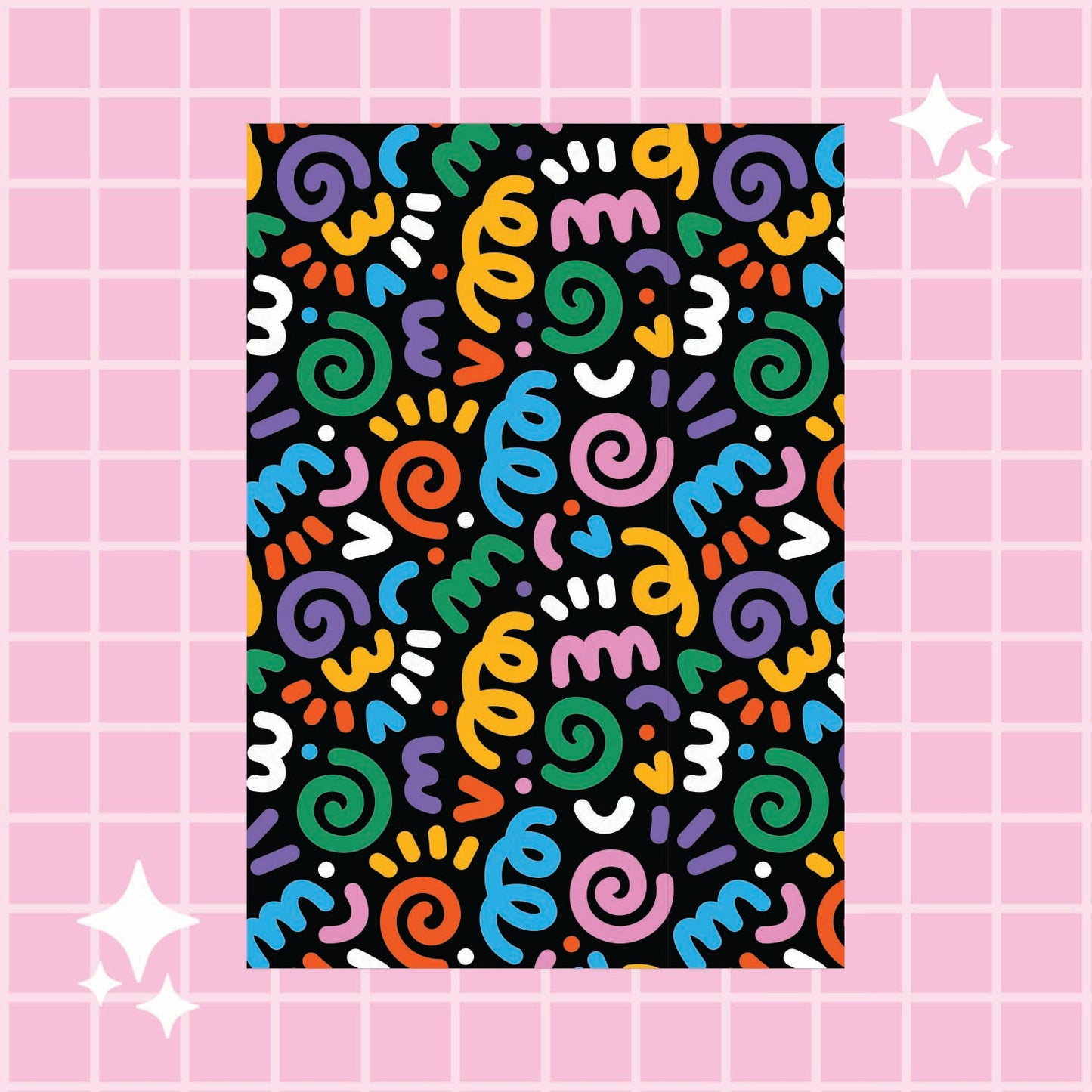 Wrapping Paper - Colourful Squiggles