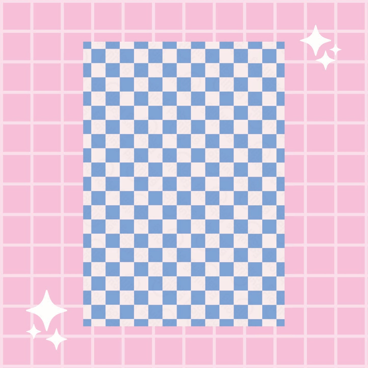 Wrapping Paper - Blue Checker