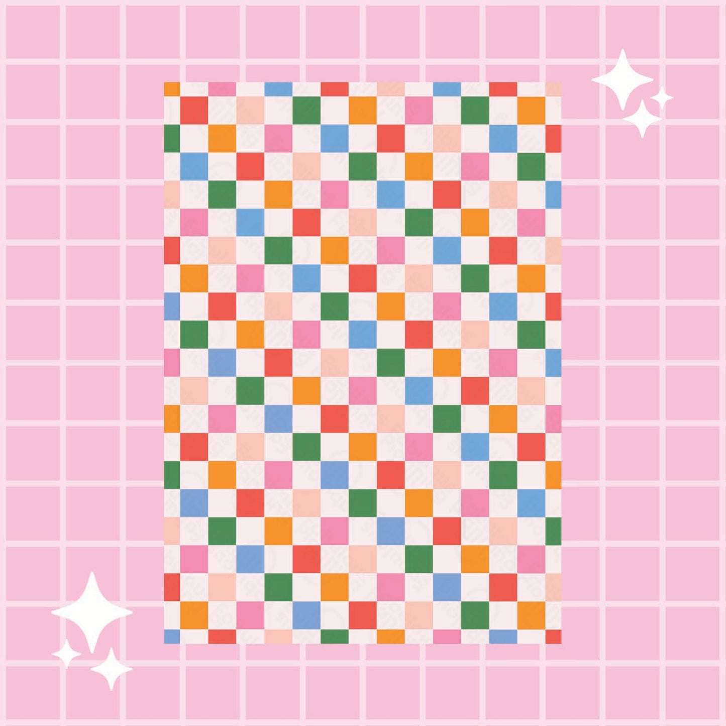 Wrapping Paper - Colourful Checker