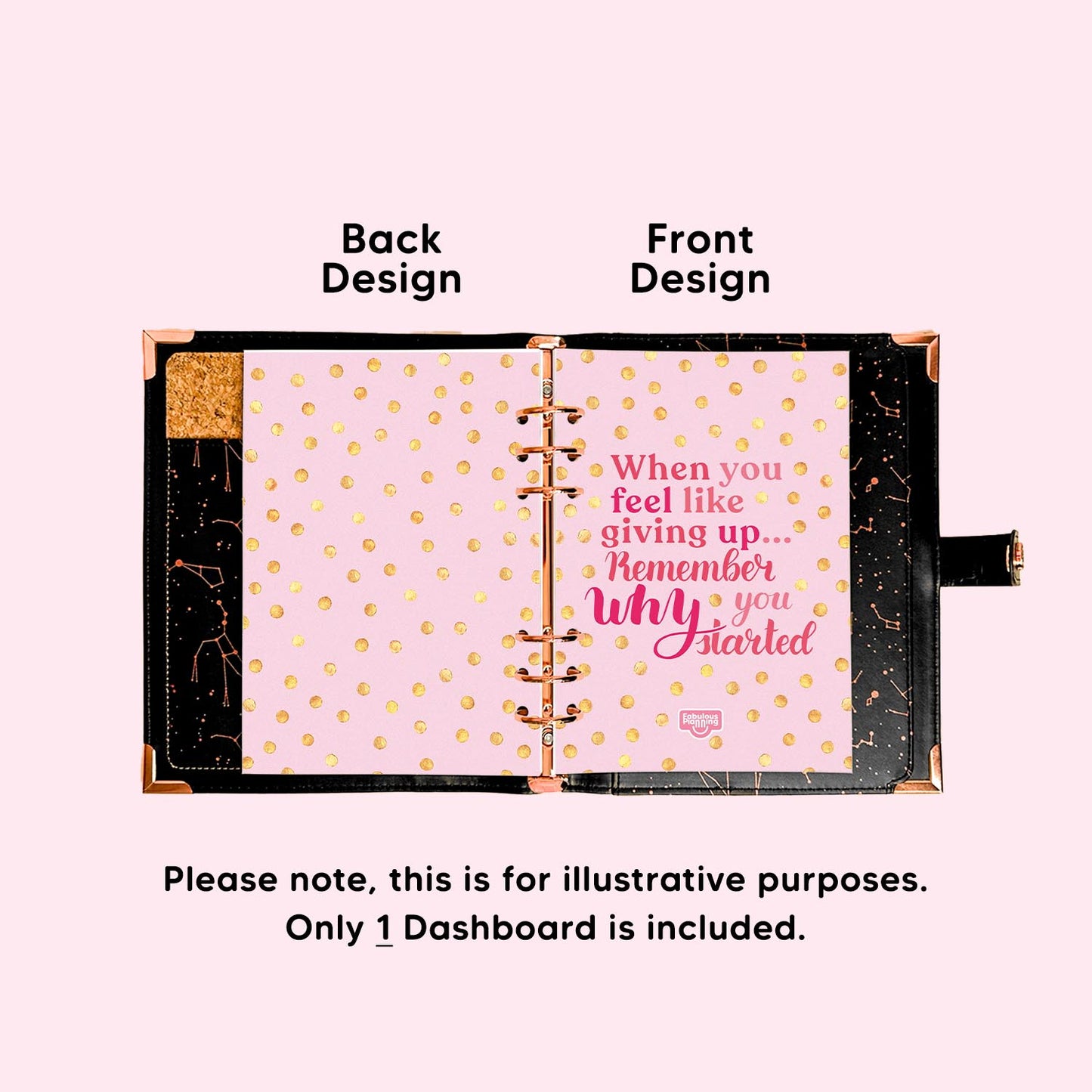 A5 Organiser - Dashboard - Remember Why You Started