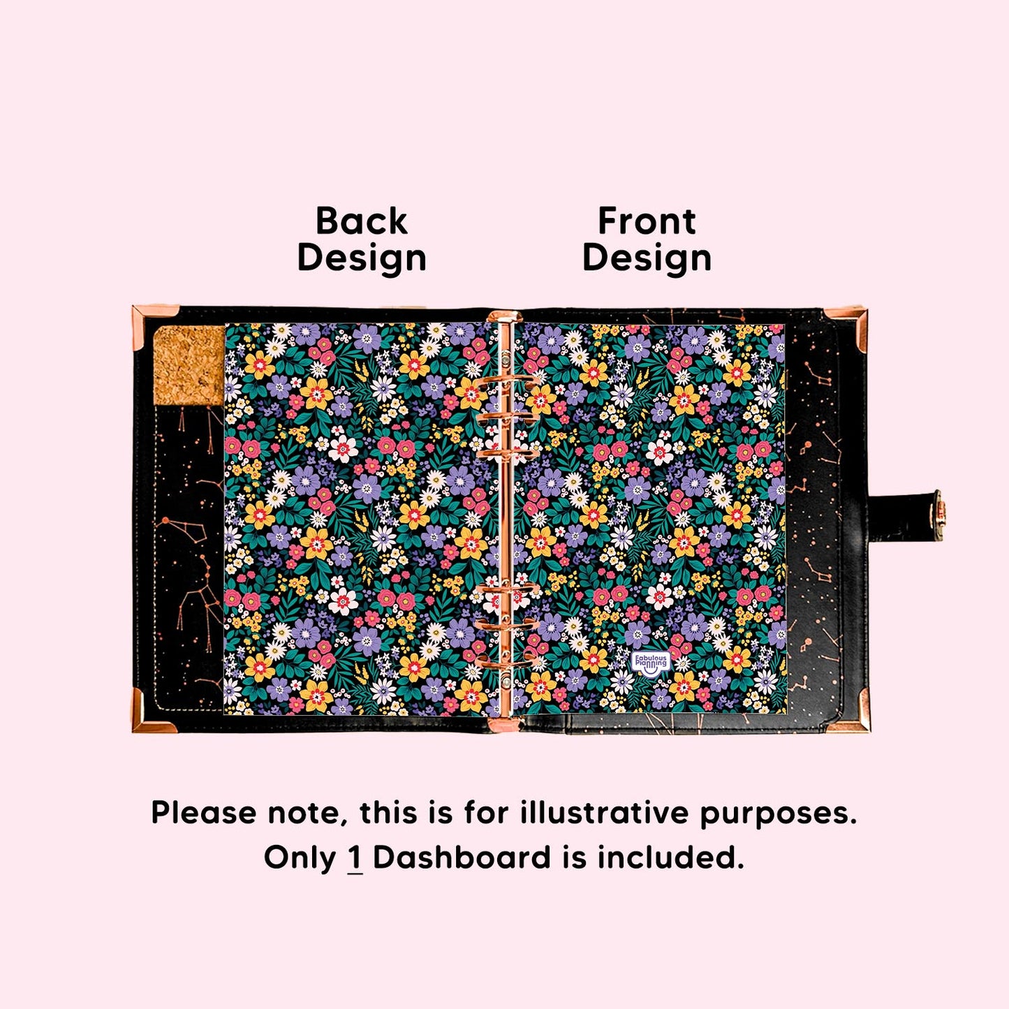 A5 Organiser - Dashboard - Floral