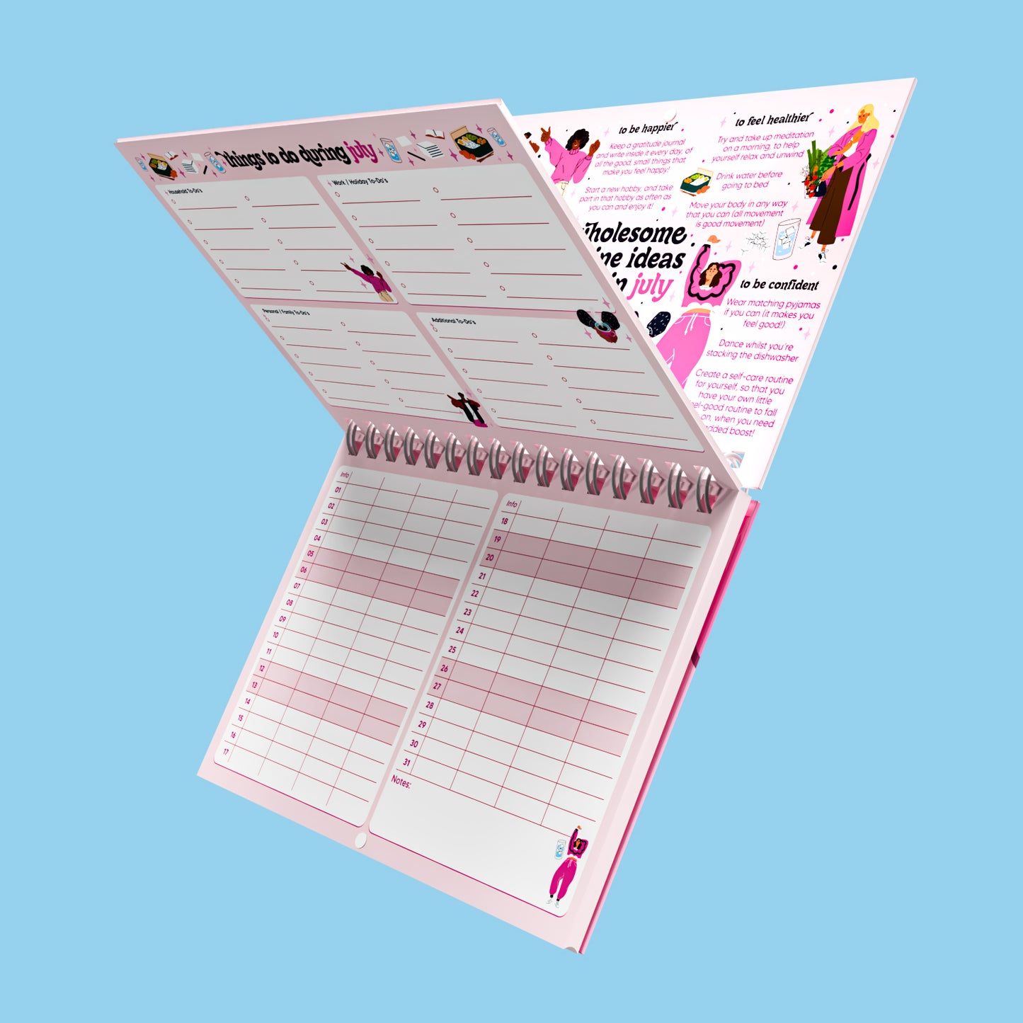 2025-2026 Mid-Year Calendar: A Self-Love Journey