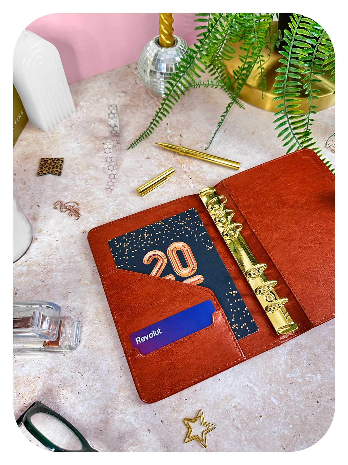 Freebie ~ A6 Chestnut Brown Organiser