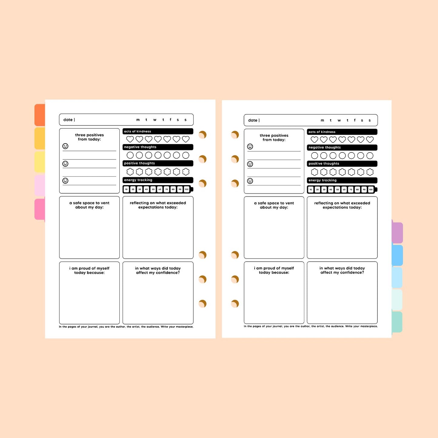 A5 Organiser Insert - Confidence Journal