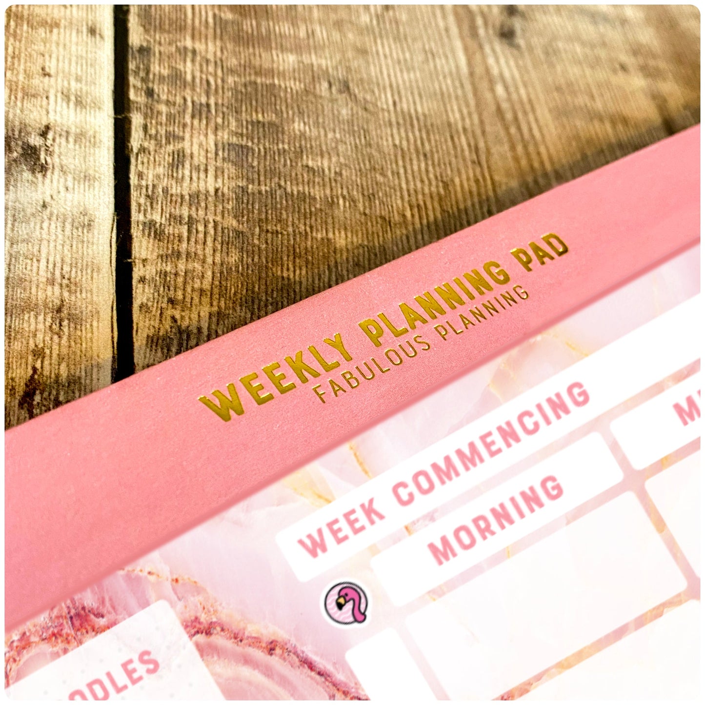 A4 - Yearly Planning Pad - Pink Sand Marble - Fabulous Planning - A4 - PAD - PINKMARBLE