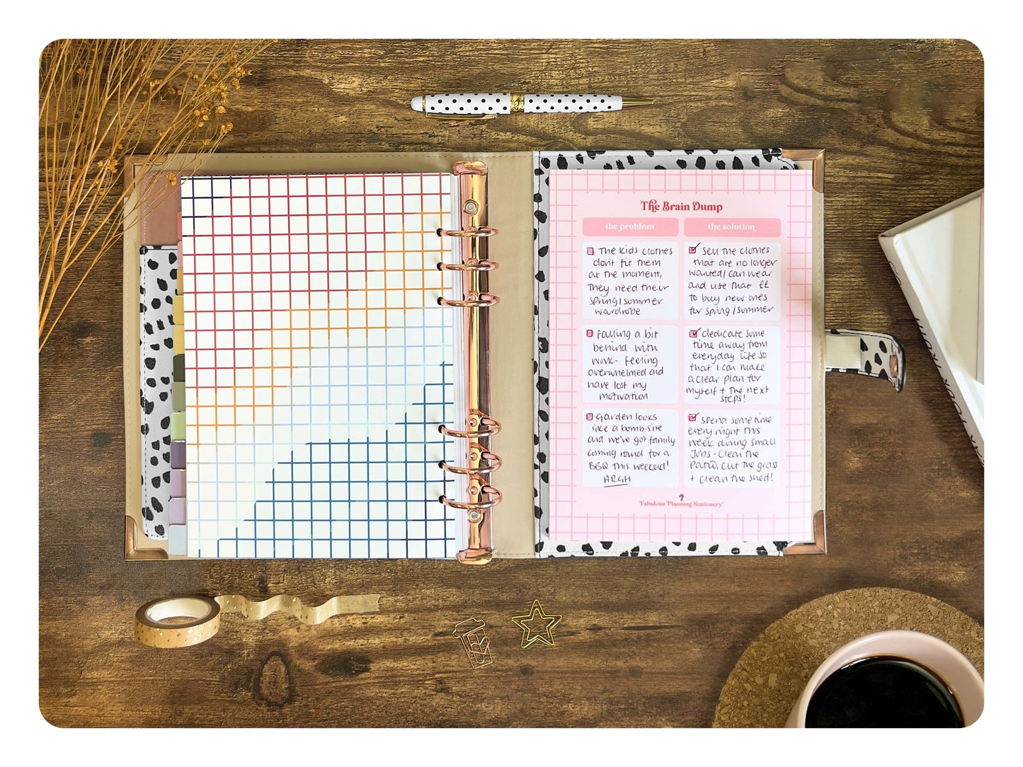 Brain Dump Slide Pad - Fabulous Planning - BRAINDUMP - SLIDE - Q1