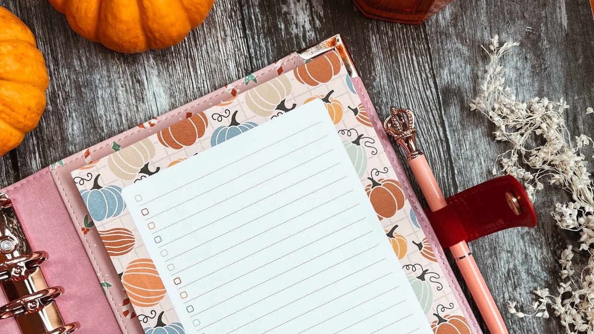 Pumpkin A5 Checklist Pad - Fabulous Planning - PMPKIN - CHECKLIST - Q1
