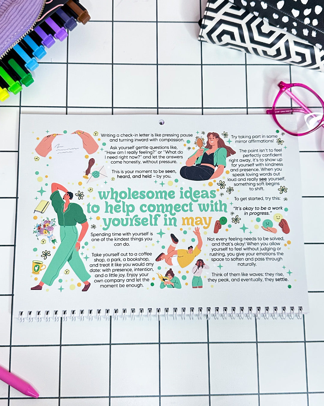 2026 Dated Calendar: A Self-Love Journey