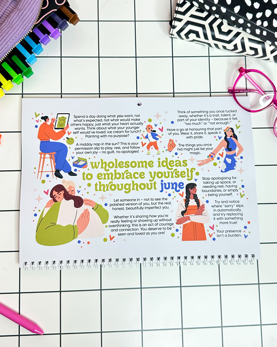 2026 Dated Calendar: A Self-Love Journey