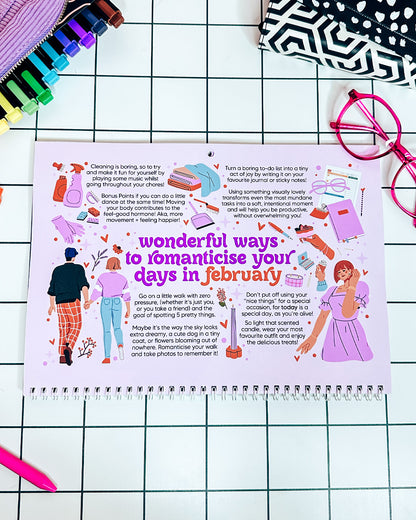 2026 Dated Calendar: A Self-Love Journey