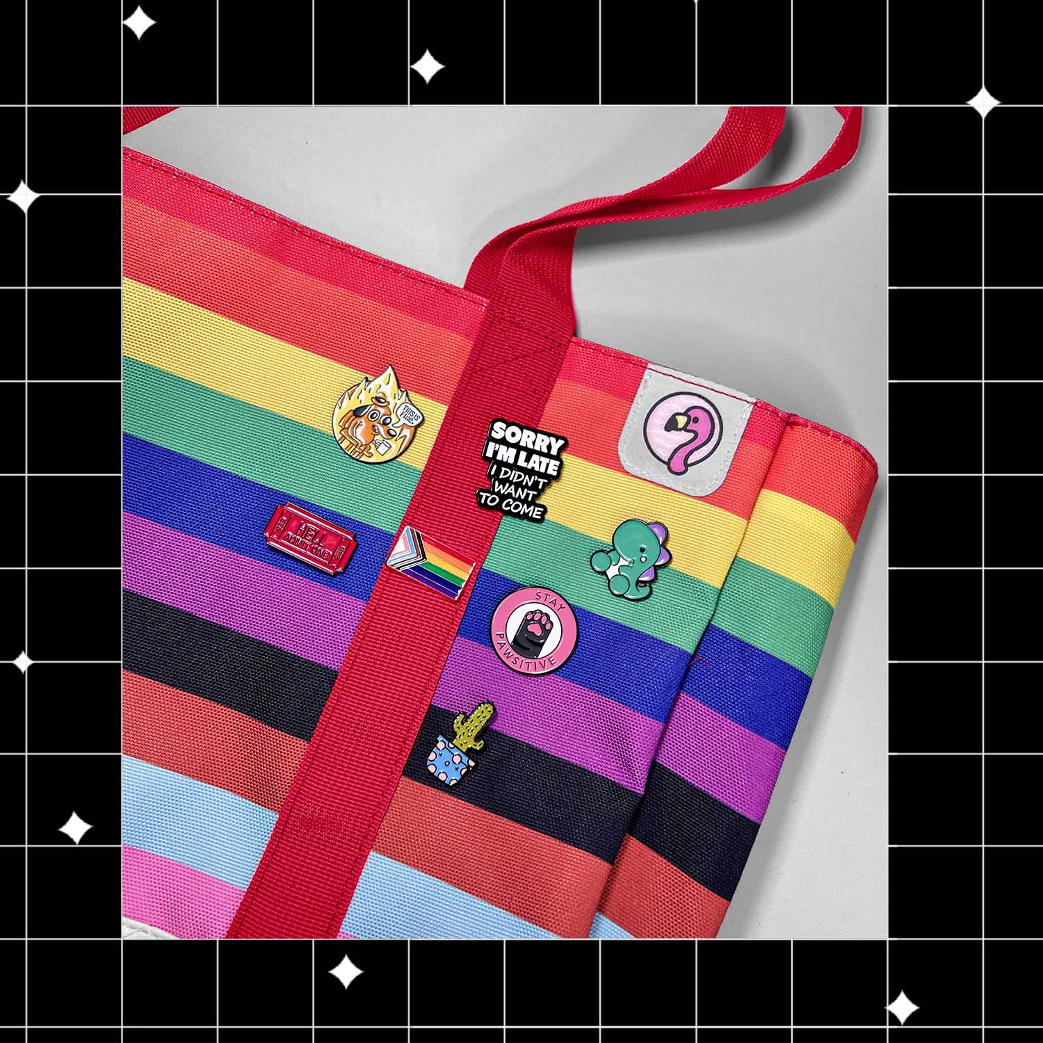 My rainbow bag from flying tiger has messed up colours so is not a