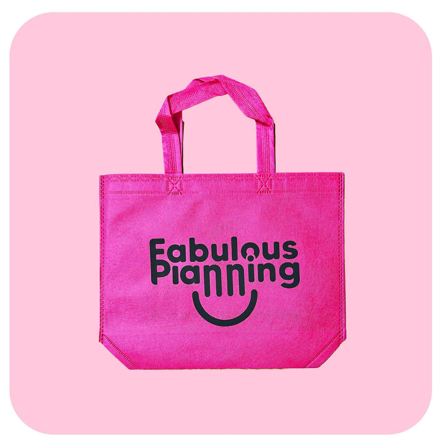 Hot Pink Non-Woven Tote Bag