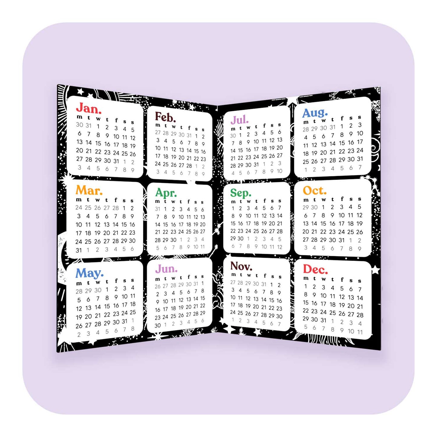 2025 Foldable Calendar A6 Insert – Fabulous Planning 2025-foldable-calendar-a6-insert-fabulous-planning