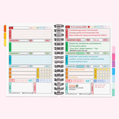 Food Diary - C64 - Slimming World Compatible - Spacious