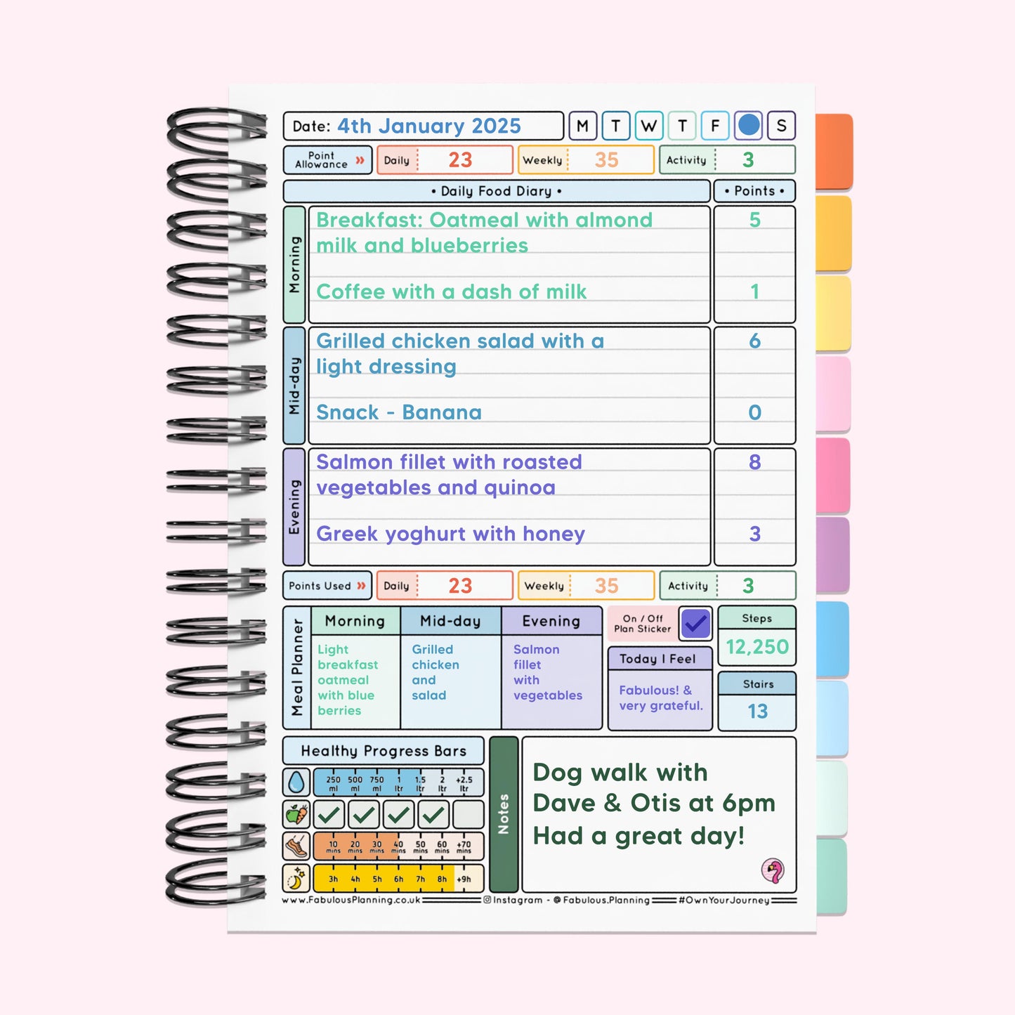 Food Diary -  C80 - Weight Watchers Compatible