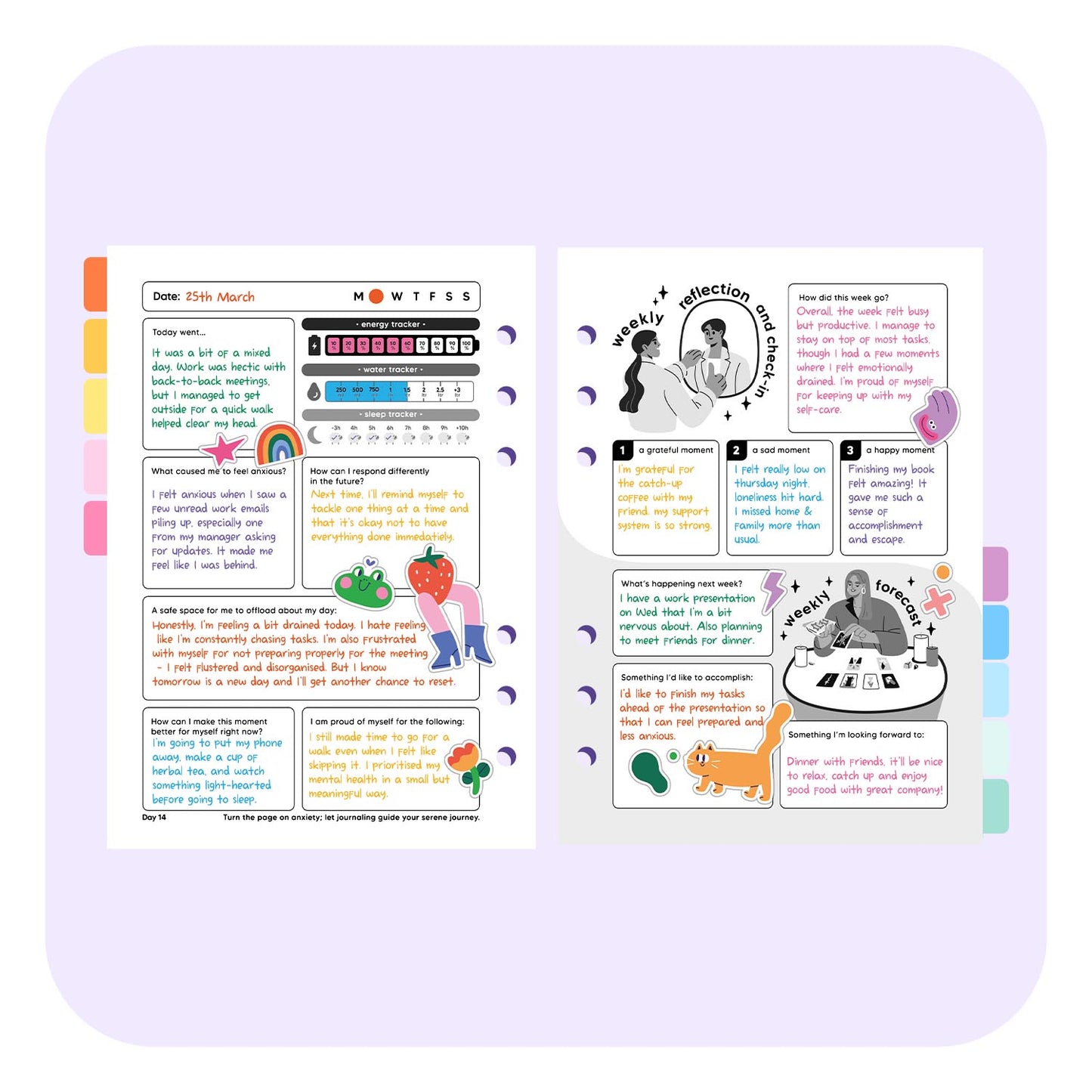 Anxiety Life Planner A5 Insert