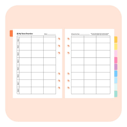 Teacher Undated A5 Planner Insert