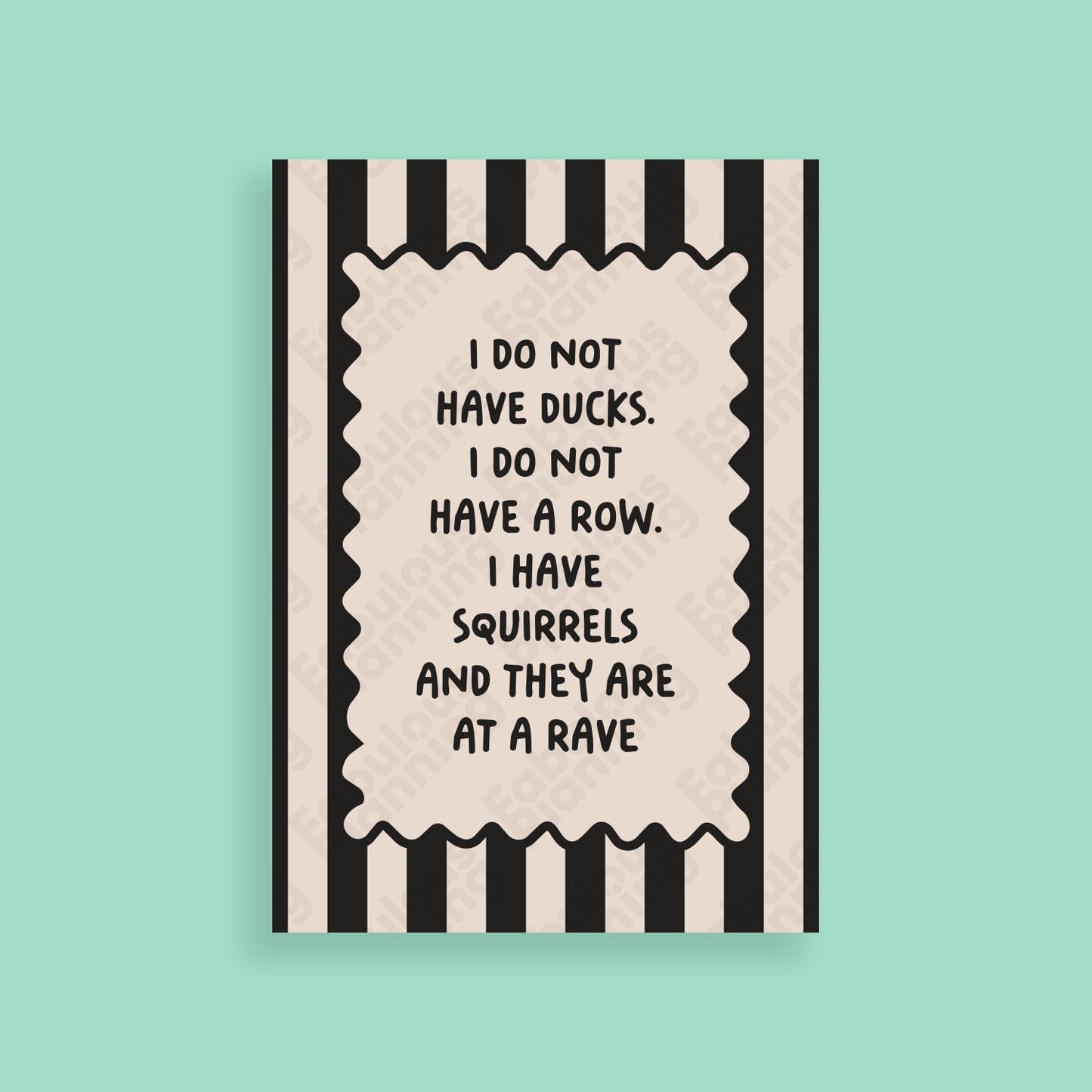 A3 Art Print - Haven’t Got Ducks In A Row