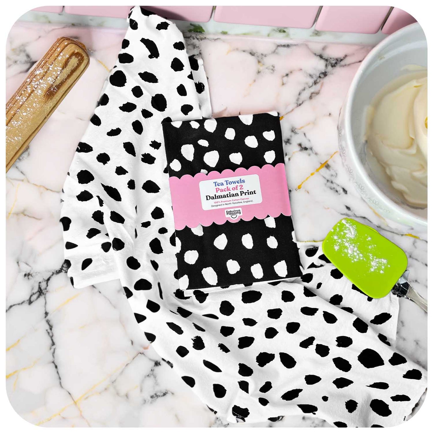 Dalmatian Tea Towel - Pack of 2