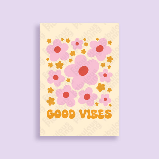 A3 Art Print - Good Vibes