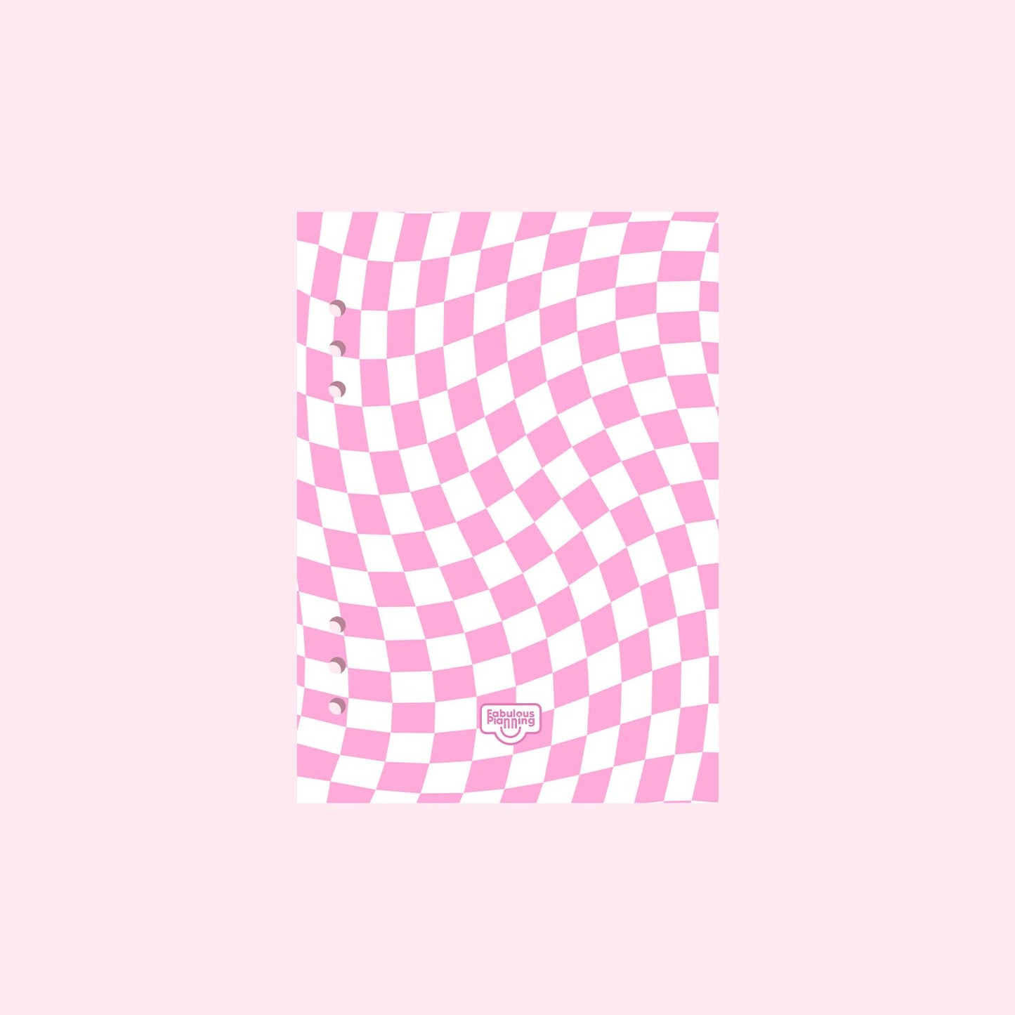 A5 Organiser - Dashboard - Pink Checkers