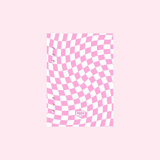A5 Organiser - Dashboard - Pink Checkers