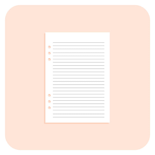 A5 Insert - Lined Pages
