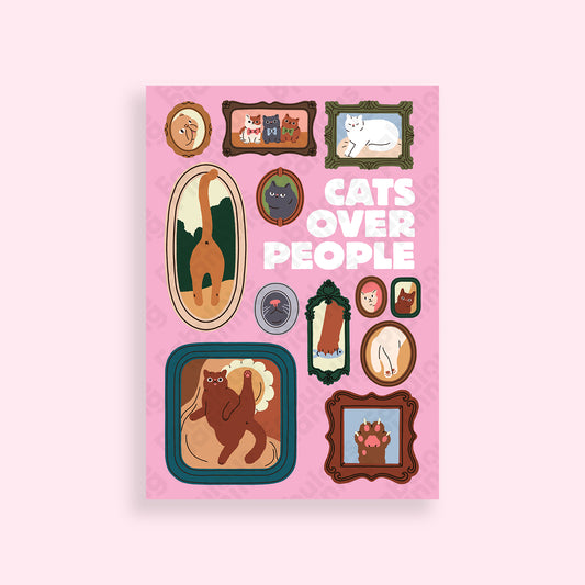 A4 - Art Prints - Cats Over People