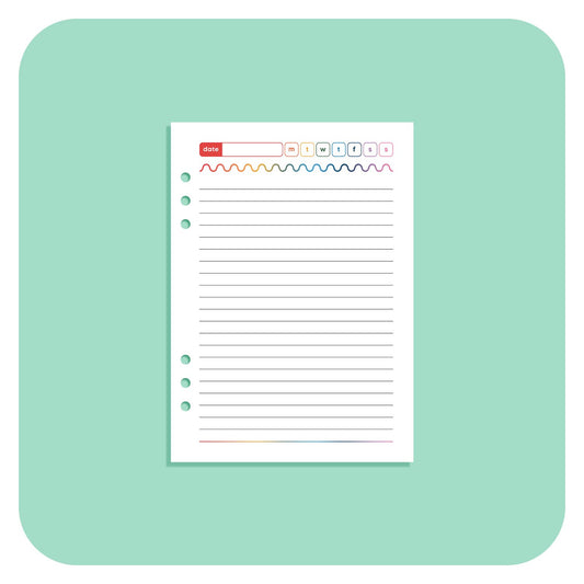 A5 Insert - Daily Planner