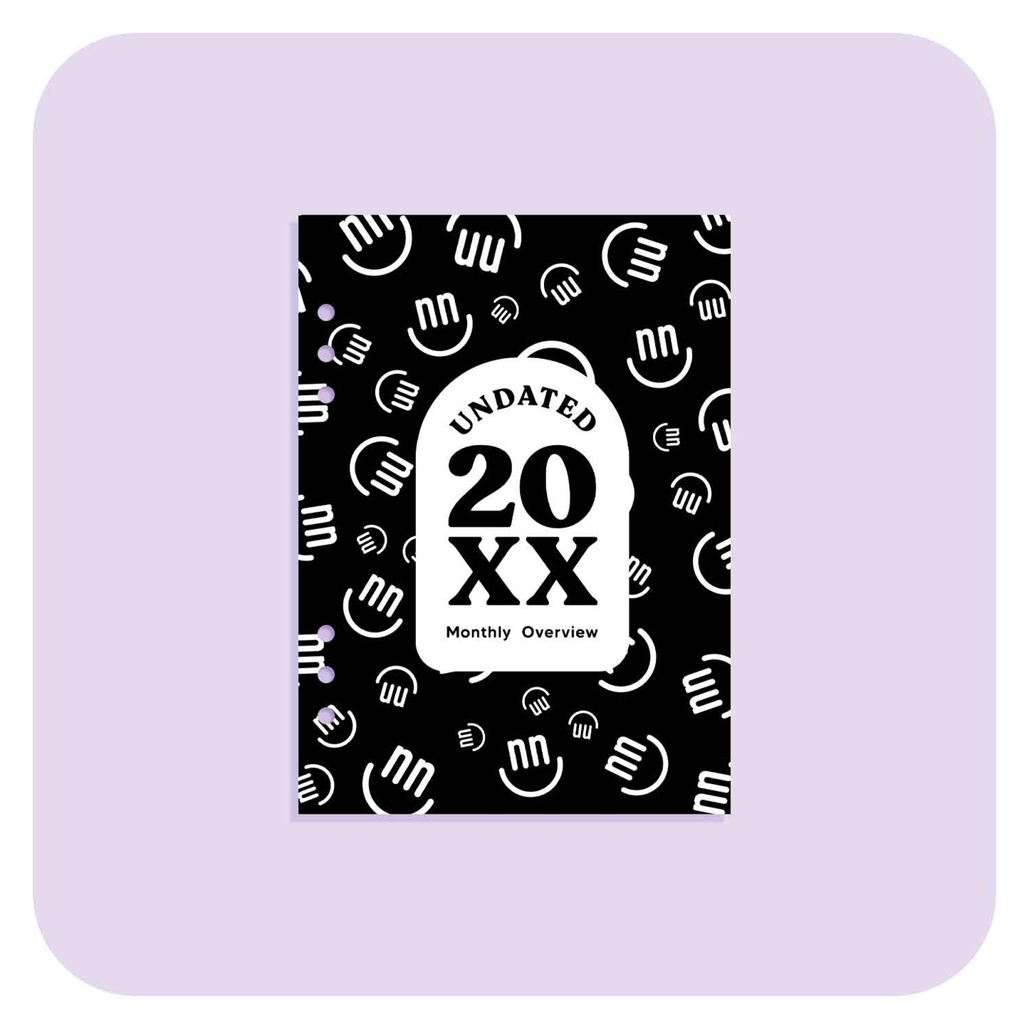 Undated Monthly Overview - A6 Organiser Insert