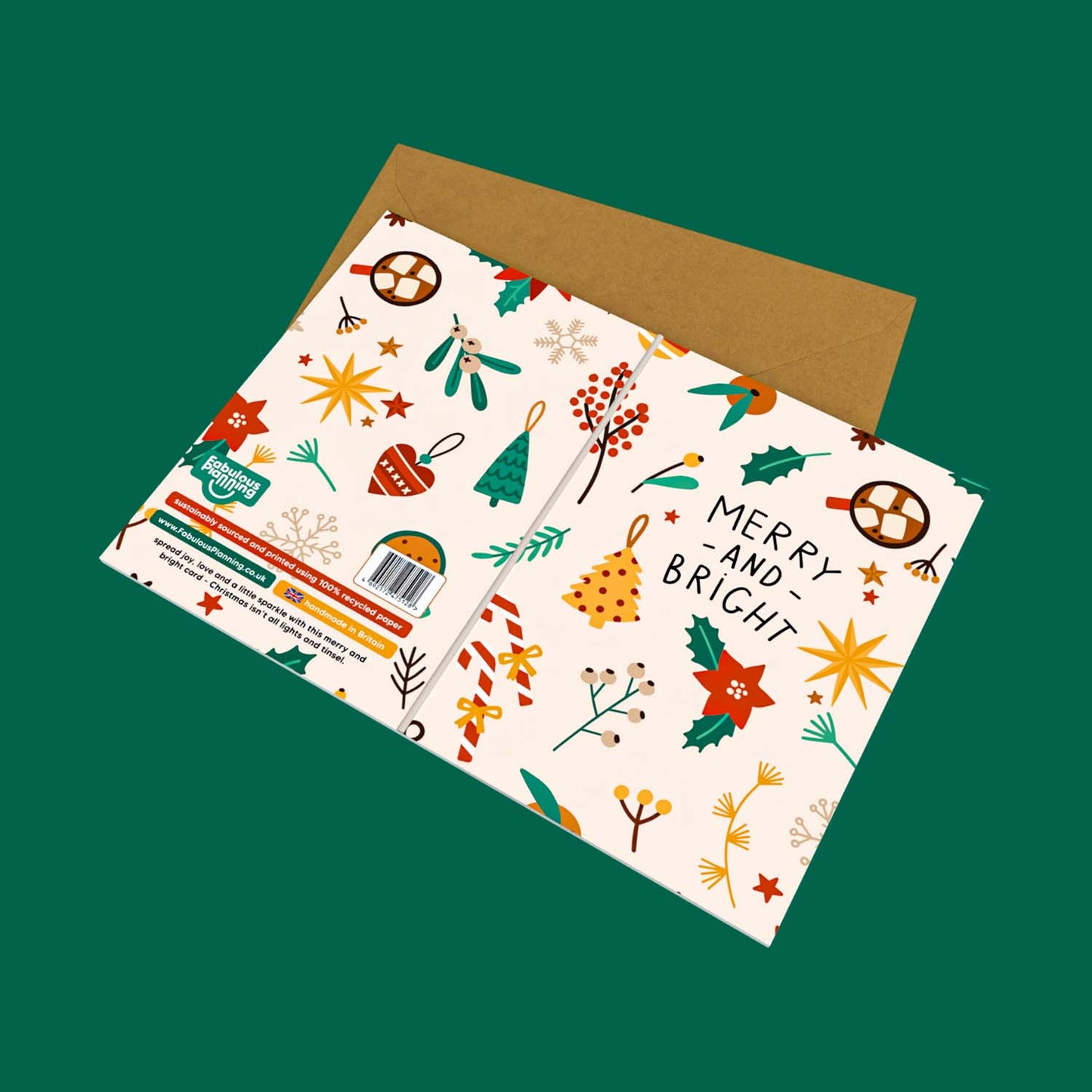 Mini Greeting Card - Merry and Bright