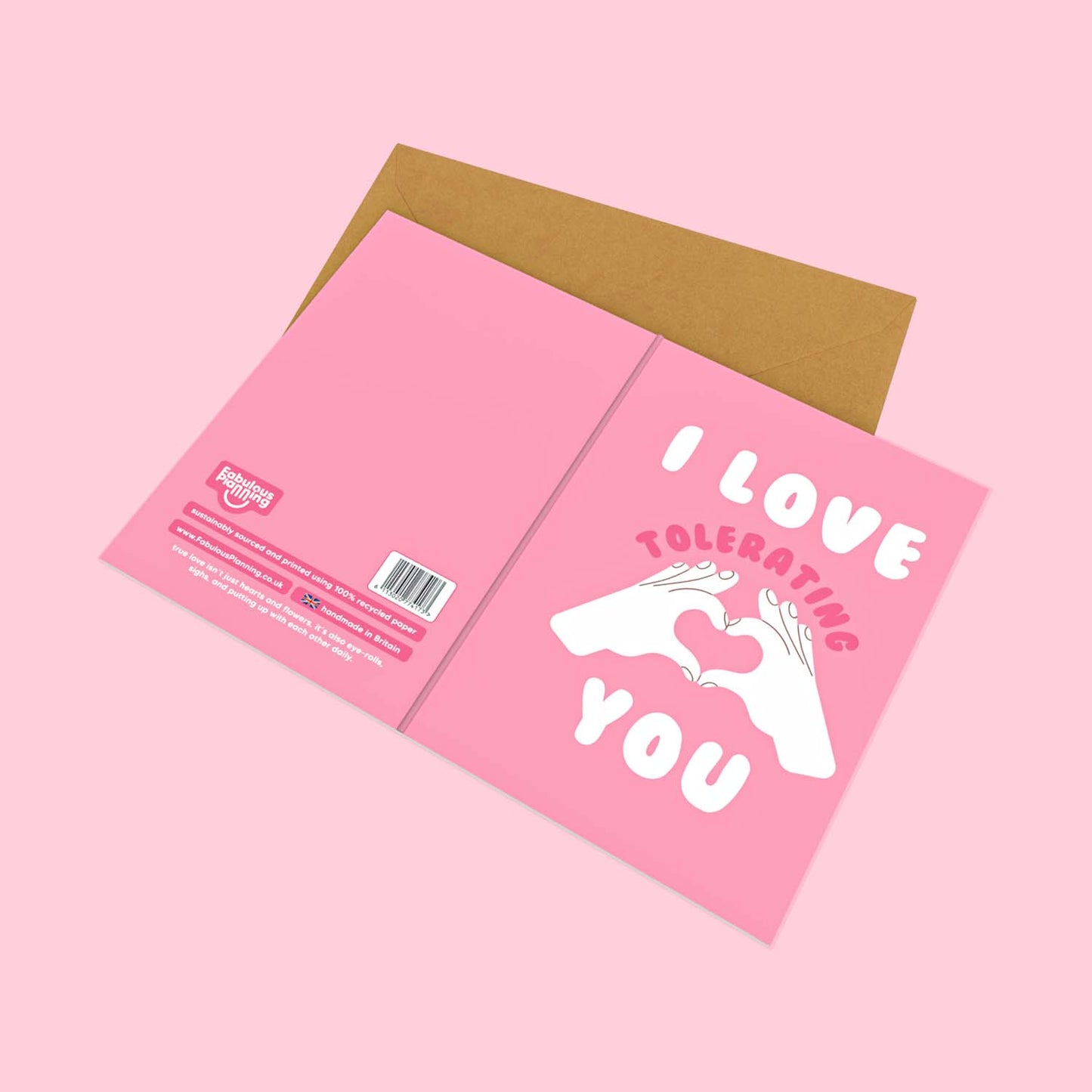 Mini Greeting Card - I Love Tolerating You