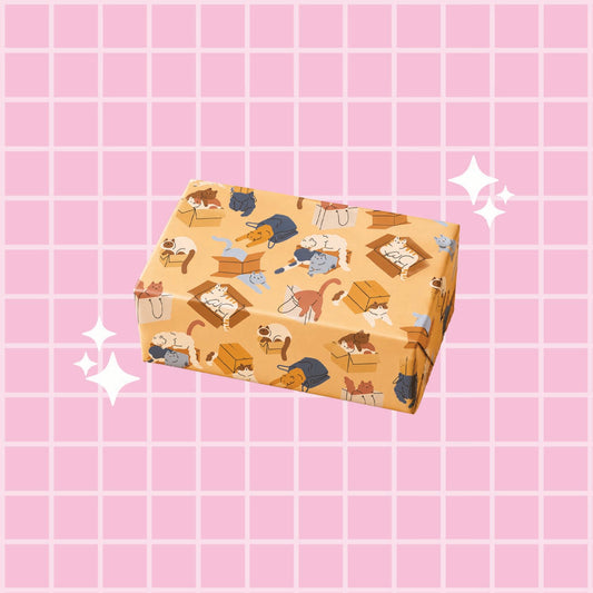 Wrapping Paper - Cat Parcels
