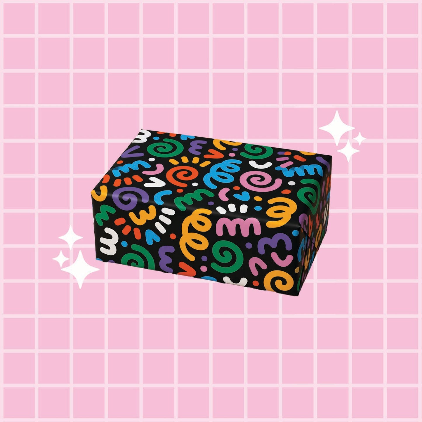 Wrapping Paper - Colourful Squiggles