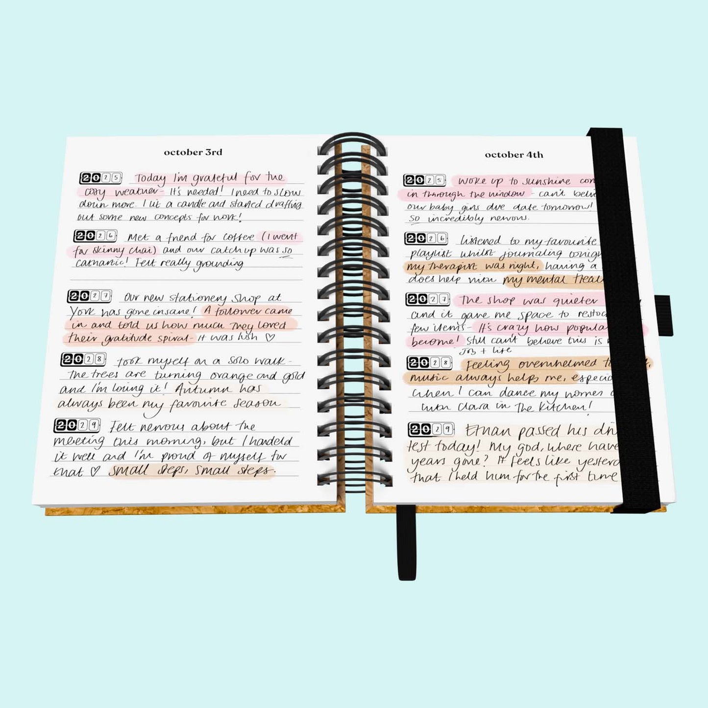 Five Year Spiral Journal