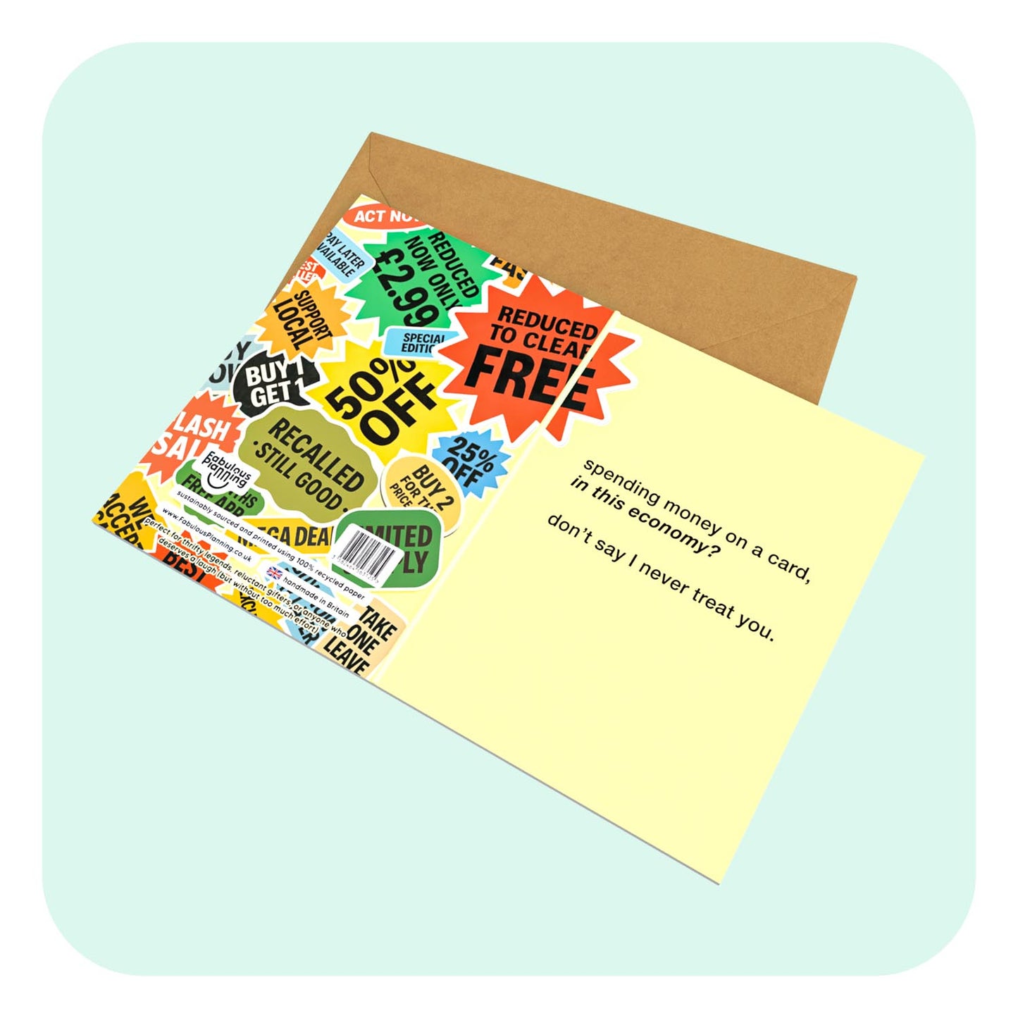 Mini Greeting Card - In This Economy?