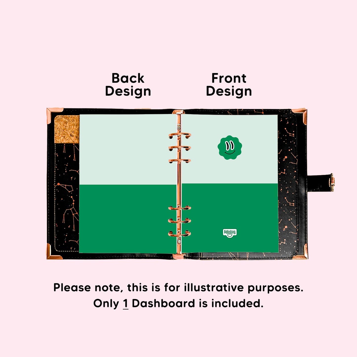 A5 Organiser - Dashboard - Green Duo