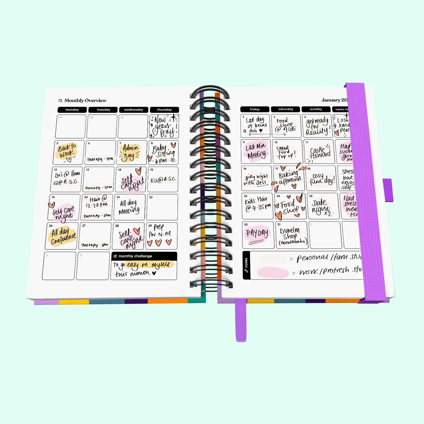 Daily 2026 Spiral Journal