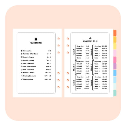 Teacher Undated A5 Planner Insert