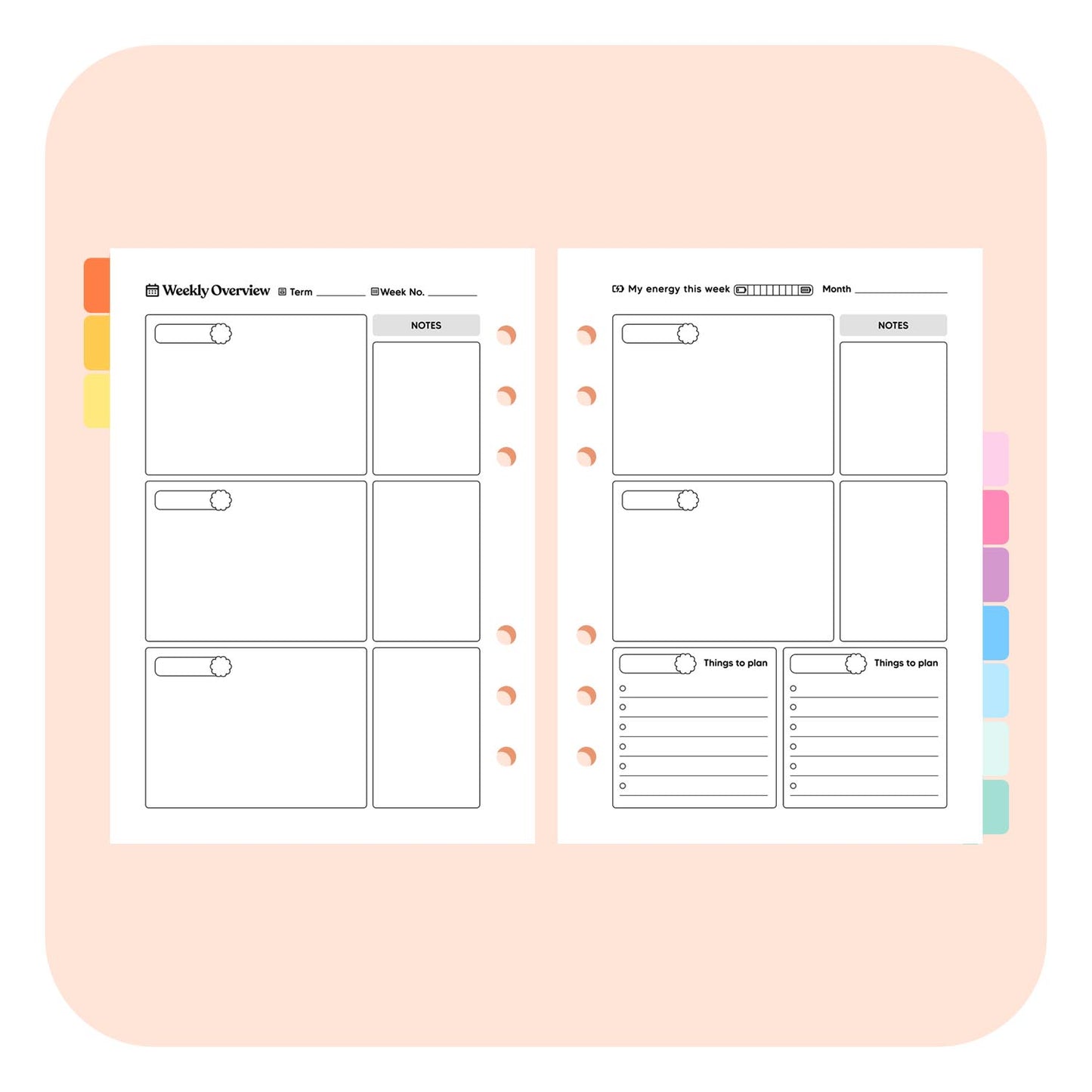 Teacher Undated A5 Planner Insert