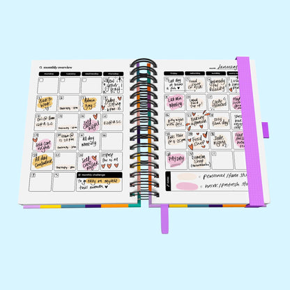 Weekly Undated Spiral Journal