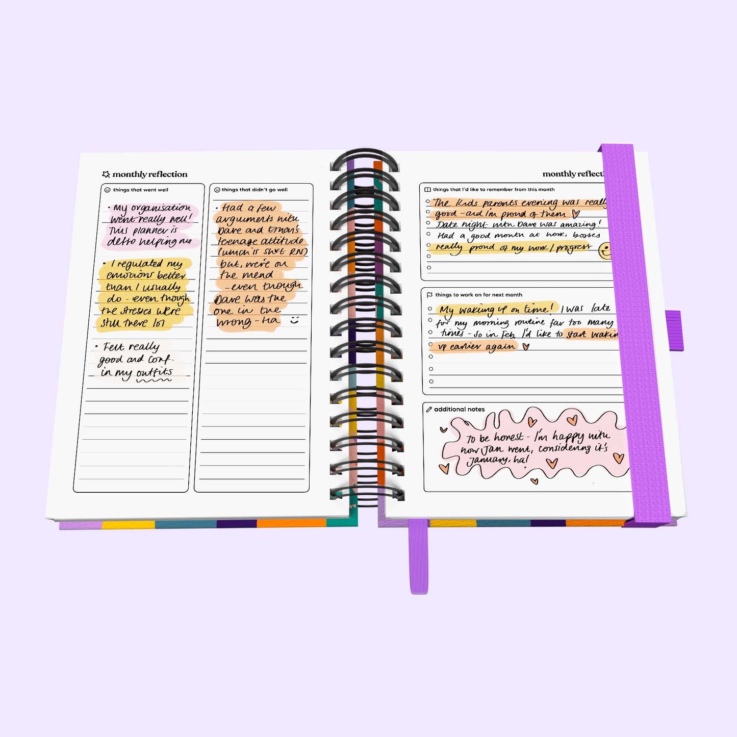 Daily Undated Spiral Spiral Journal