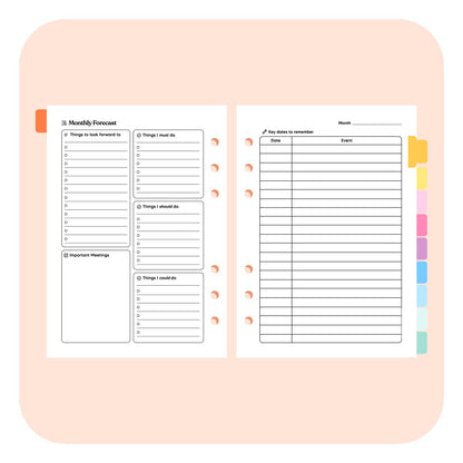 Teacher Undated A5 Planner Insert