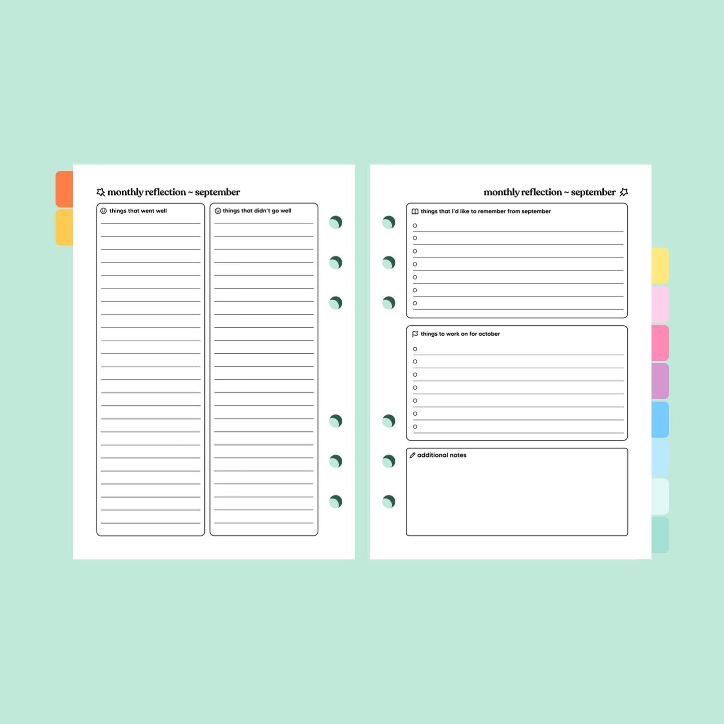 Academic Dated 2025 | 2026 A5 Planner Insert
