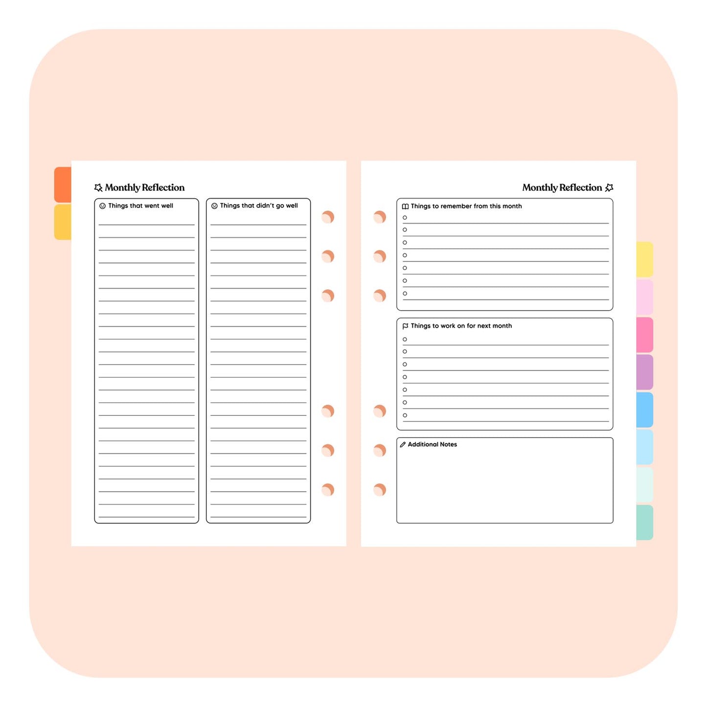 Teacher Undated A5 Planner Insert