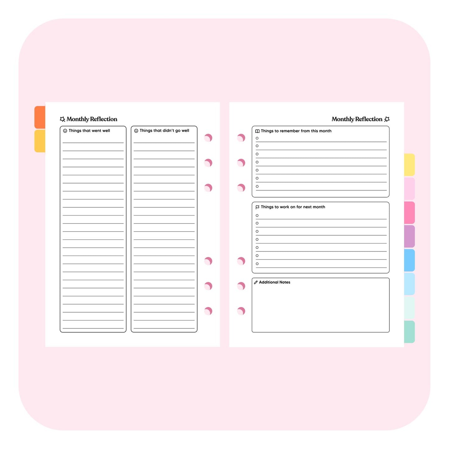 Teacher Dated 2025 | 2026 A5 Planner Insert