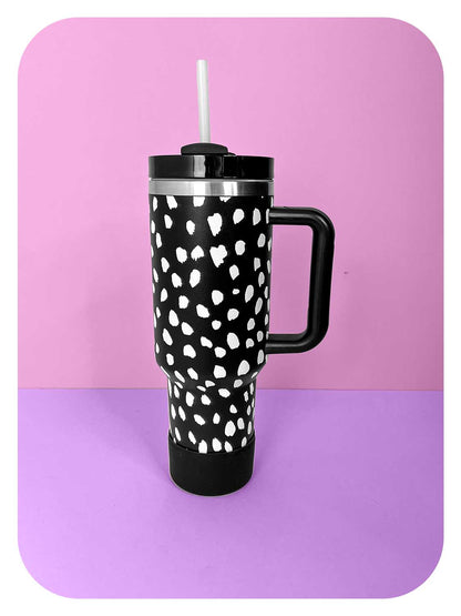 Reverse Dalmatian Tumbler