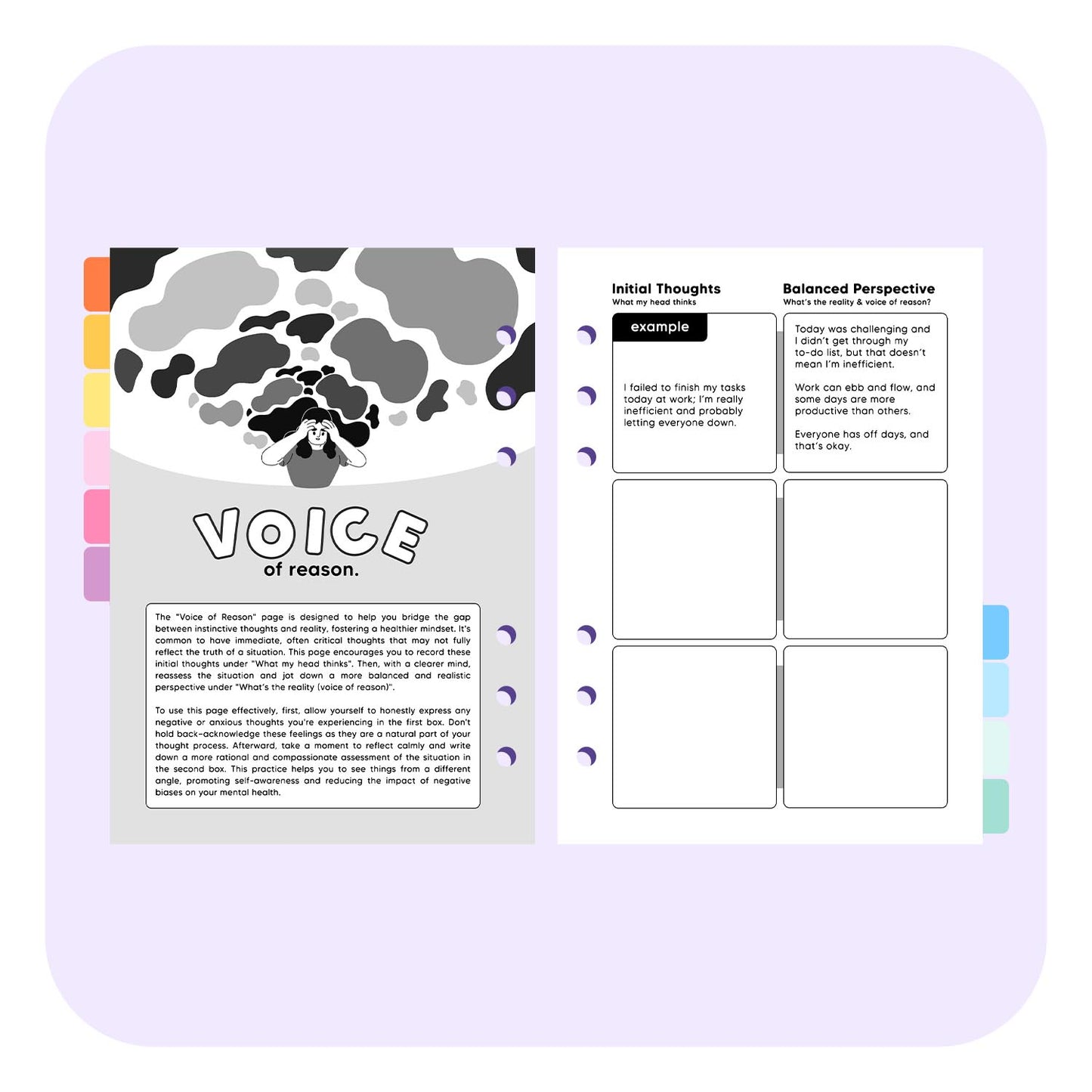 Anxiety Life Planner A5 Insert