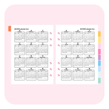 Teacher Dated 2025 | 2026 A5 Planner Insert